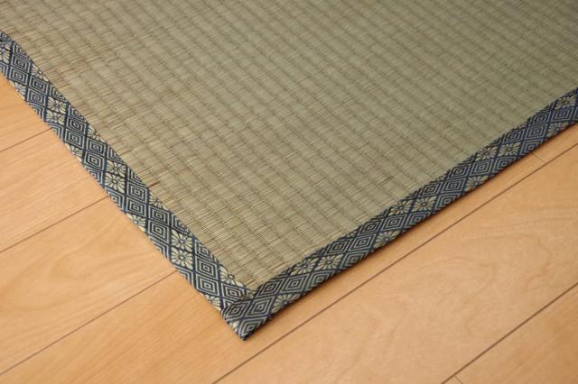 い草上敷き 純国産 い草 カーペット 糸引織 湯沢 団地間4.5畳 約255×255cm （ マット い草マット い草カーペット 絨毯 畳カバー ござ 畳表 五六間 団地 正方形 畳める コンパクト リバーシブル 国産い草 空気清浄 防臭 抗菌 ）_6