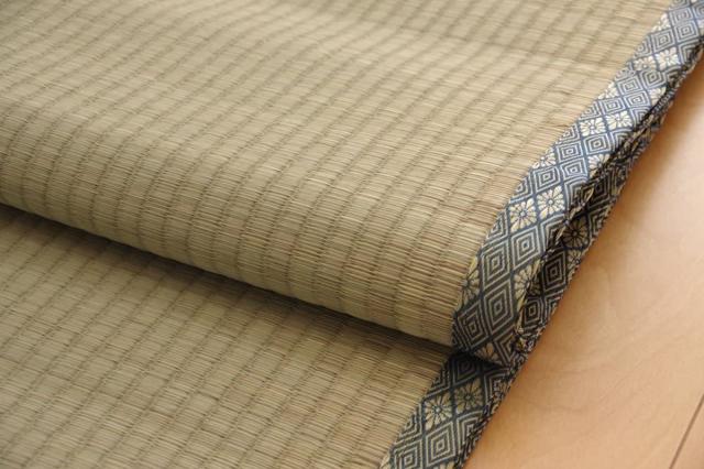 い草上敷き 純国産 い草 カーペット 糸引織 湯沢 団地間4.5畳 約255×255cm （ マット い草マット い草カーペット 絨毯 畳カバー ござ 畳表 五六間 団地 正方形 畳める コンパクト リバーシブル 国産い草 空気清浄 防臭 抗菌 ）_7