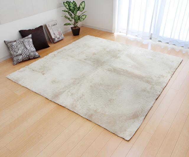 ラグ カーペット シャギー調 3畳 無地 ラルジュ 約200×250cm ホットカーペット 床暖房 対応 （ ラグマット 絨毯 マット長方形 3帖 シャギー リビングマット アクセントラグ 滑り止め 床暖 洗える オールシーズン さらさら ）_14