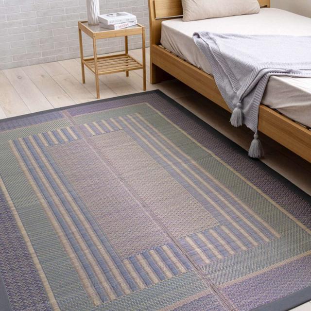 ラグ い草 オルシャ 191×300cm （ 純国産 上敷き い草ラグ 敷物 マット い草マット い草カーペット 絨毯 ござ 茣蓙 センターラグ 長方形 畳める コンパクト 国産い草 天然素材 空気清浄 消臭 抗菌 日本製 ）_3