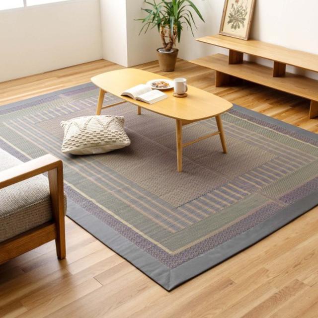 ラグ い草 オルシャ 191×300cm （ 純国産 上敷き い草ラグ 敷物 マット い草マット い草カーペット 絨毯 ござ 茣蓙 センターラグ 長方形 畳める コンパクト 国産い草 天然素材 空気清浄 消臭 抗菌 日本製 ）_7