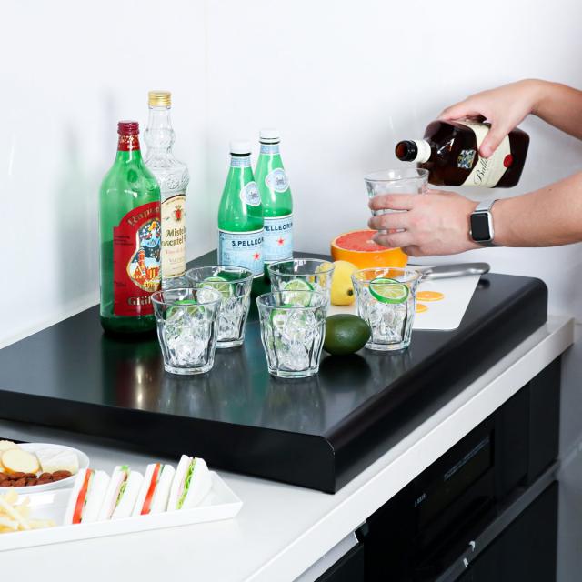 コンロカバー システムキッチン用 幅75cm用 （ 日本製 スチール レンジカバー ガスコンロカバー 油ハネガード レンジガード ガスコンロ対応 IHクッキングヒーター対応 作業台 システムレンジ用カバー 75cm ）の通販は