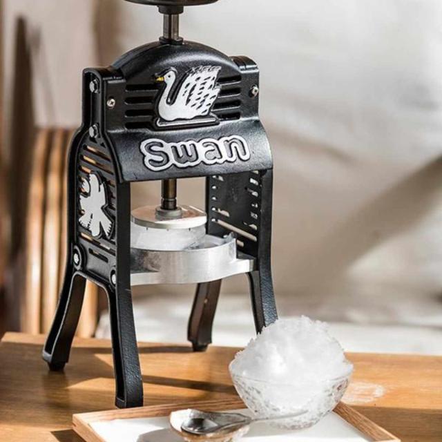 Black Swan かき氷機 010042 ブラック　開封未使用品 楽天市場】かき氷機 ふわふわ 手動 家庭用 BLACK SWAN ブロック氷専用
