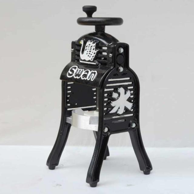氷削機 手動式 ブロック氷専用 専用氷カップ付 BLACK SWAN （ SWAN 池永
