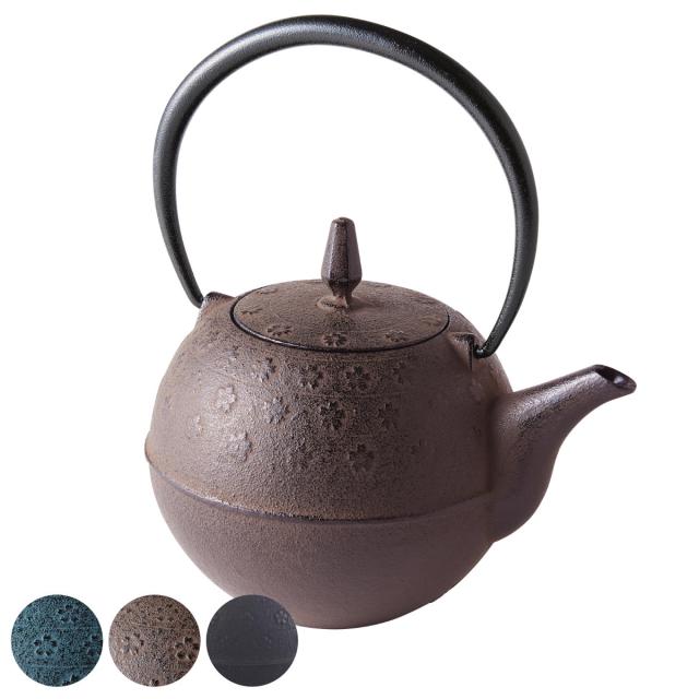 急須 600ml sakura 鋳物 南部鉄瓶 （ ティーポット 土瓶型 上手型急須 お茶 ポット 金属 鋳鉄 南部鉄器 日本製 土瓶急須 お茶用品 和モダン 上手型 おしゃれ 茶器 茶道 ）