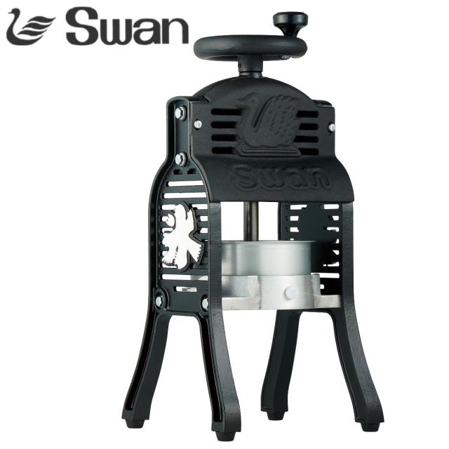 氷削機 かき氷機 BLACK SWAN W ブラックスワン バラ氷対応 業務用 スワン （ 法人限定 手動 ふわふわ かき氷メーカー 手動式かき氷機 レトロ 手回し式 お祭り 出店 イベント 本格的 モダン おしゃれ ）