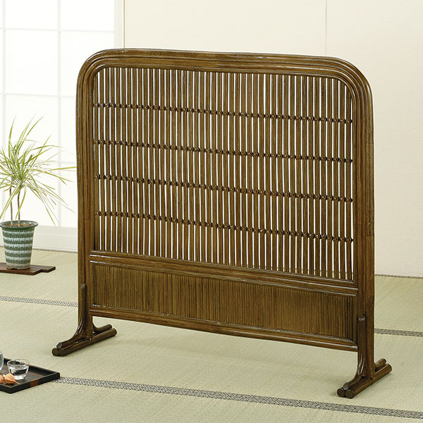 衝立 間仕切り ラタン 籐家具 幅105cm （ 和 アジアン 間仕切り 日除け