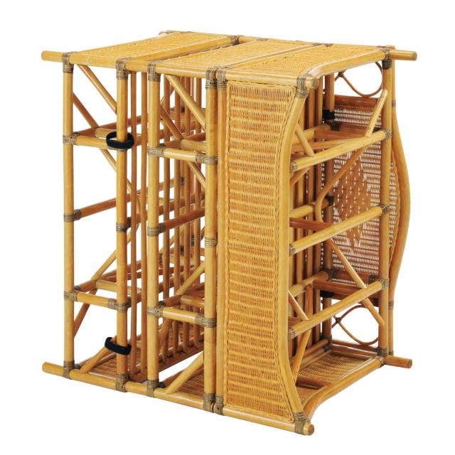 籐 シングルベッド 軽量 3分割 ラタンフレーム （ 家具 ベッド 籐家具