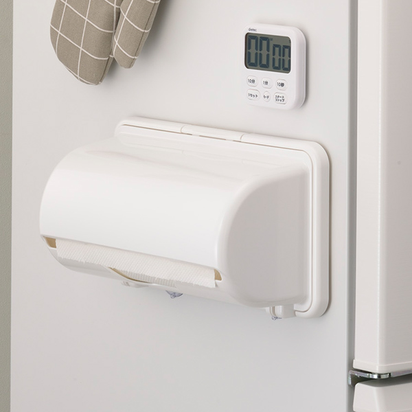 キッチンペーパーホルダー マグネット式 吸盤付き Smart プラススマート ペーパーホルダー キッチンペーパー ホルダー キッチンペーの通販はau Pay マーケット お弁当グッズのカラフルbox