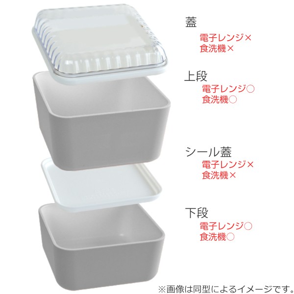 お弁当箱 2段 Sparkle スクエアランチボックス 600ml （ 弁当箱 レンジ対応 食洗機対応 二段 二段弁当箱 スクエア型 ランチボックス  レンの通販はau PAY マーケット - リビングート