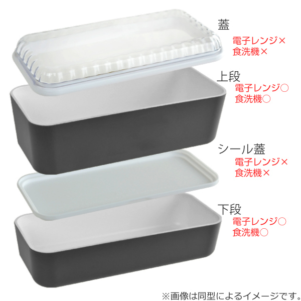 お弁当箱 2段 Sparkle 長角ランチボックス 730ml 弁当箱 レンジ対応 食洗機対応 二段 二段弁当箱 長方形 ランチボックス レンジok 食の通販はau Pay マーケット リビングート