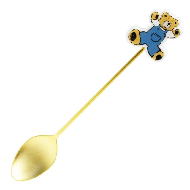 スプーン おすましBear ステンレス （ ティースプーン コーヒースプーン デザートスプーン カトラリー 洋食器 クマ くま 動物 アニマル かわいい 3柄 コーヒー 紅茶 まぜる ） スプーン