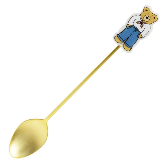 スプーン おすましBear ステンレス （ ティースプーン コーヒースプーン デザートスプーン カトラリー 洋食器 クマ くま 動物 アニマル かわいい 3柄 コーヒー 紅茶 まぜる ） スプーン
