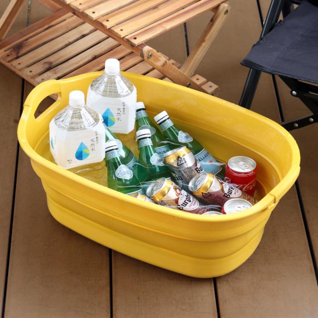 バケツ 折りたたみ 23L ソフトタブプラス 中栓付き （ 折りたたみ