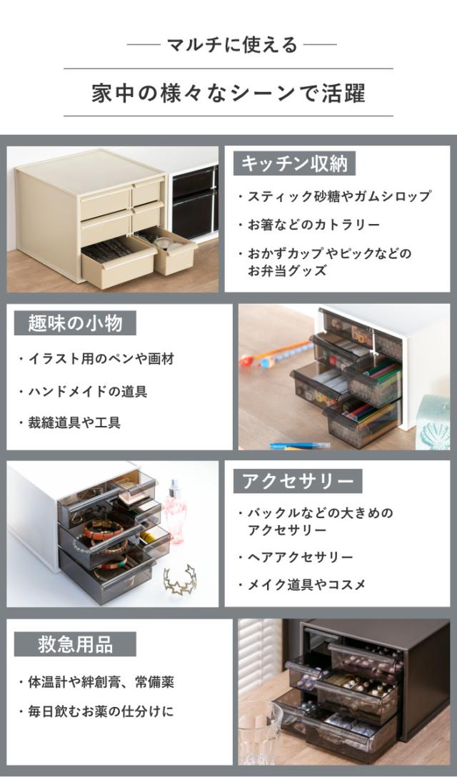 卓上収納ボックス アイケースS 収納ボックス 引き出し 卓上収納 同色12個セット 日本製 小物入れ （ 収納ケース 卓上 収納 小物ケース 小物収納 収納用品 小物 プラスチック デスク収納 机上用 机上ラック ）_7