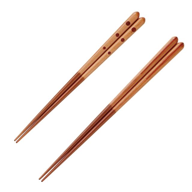箸 21cm 23cm 細木細工 乗鞍 白馬 食洗機対応 木製 （ お箸 はし おはし ハシ カトラリー 天然木 自宅用 プレゼント 普段使い おしゃれ 滑り止め 日本製 ）