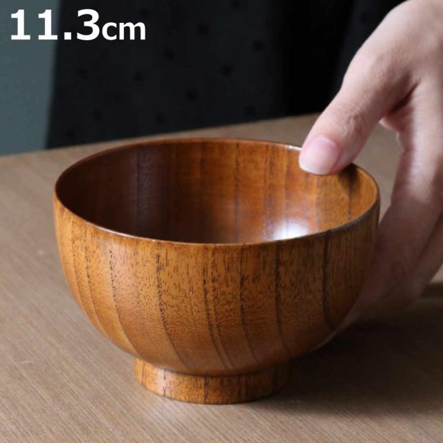 汁椀 木製 310ml 高仙才 漆 天然木 食器 （ お椀 椀 味噌汁椀 吸物椀