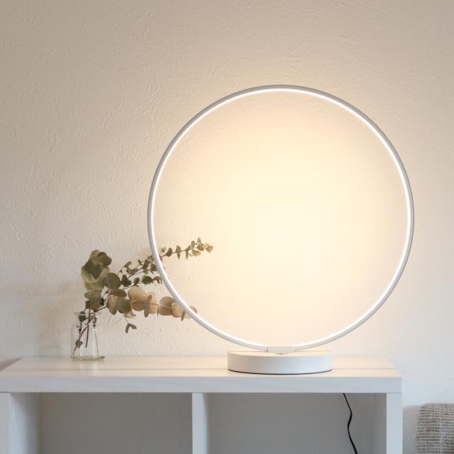 テーブルライト LED 無段階調光 タッチセンサー テーブルランプ 卓上照明 間接照明 （ 調光 おしゃれ リング型 デスクライト リングライト 卓上 照明器具 タッチ形 LED内蔵 ランプ ライト テーブルスタンド スタンドライト ）_10