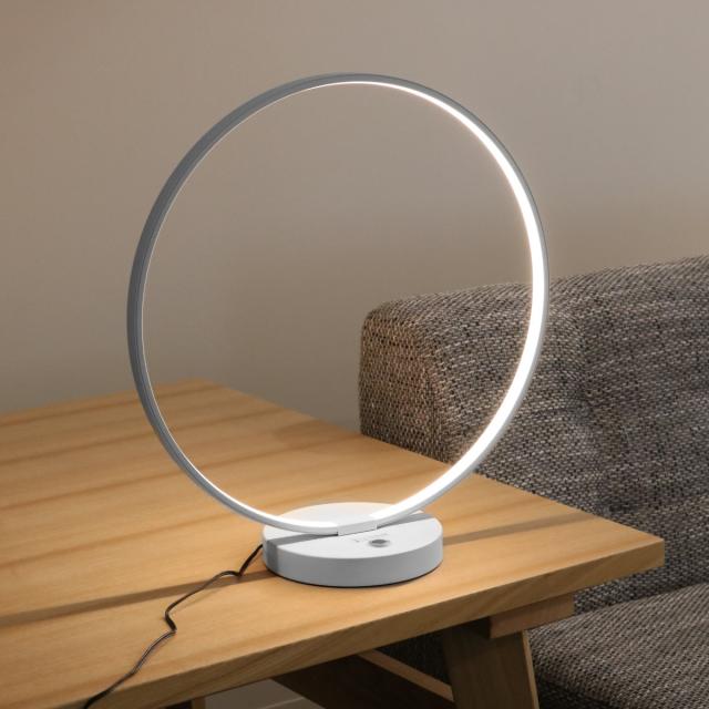テーブルライト LED 無段階調光 タッチセンサー テーブルランプ 卓上照明 間接照明 （ 調光 おしゃれ リング型 デスクライト リングライト 卓上 照明器具 タッチ形 LED内蔵 ランプ ライト テーブルスタンド スタンドライト ）_13