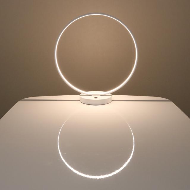 テーブルライト LED 無段階調光 タッチセンサー テーブルランプ 卓上照明 間接照明 （ 調光 おしゃれ リング型 デスクライト リングライト 卓上 照明器具 タッチ形 LED内蔵 ランプ ライト テーブルスタンド スタンドライト ）_6