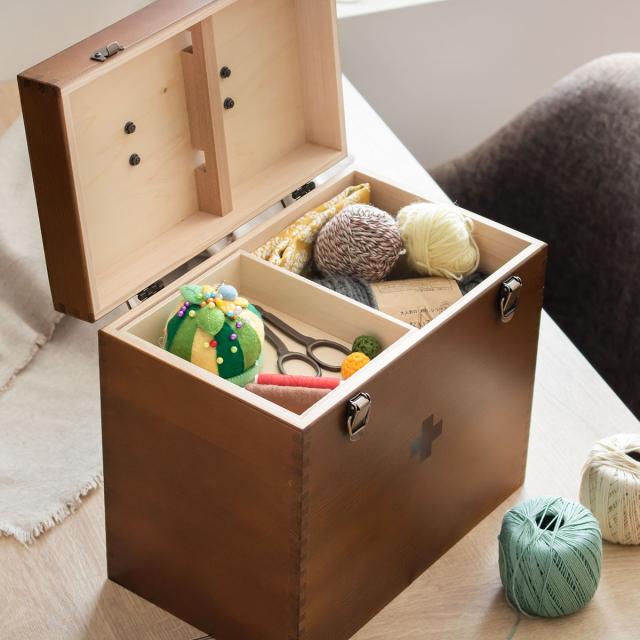 ハローキティ 木製裁縫箱 ハローキティ 木製裁縫箱