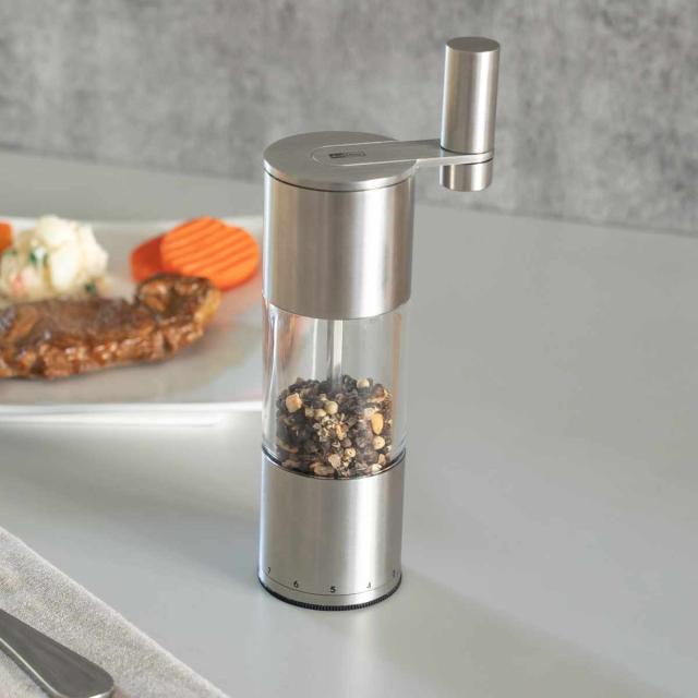 AGIgear アクリルペッパーミル 粗さ調節可能 手動ペッパーミル ソルト