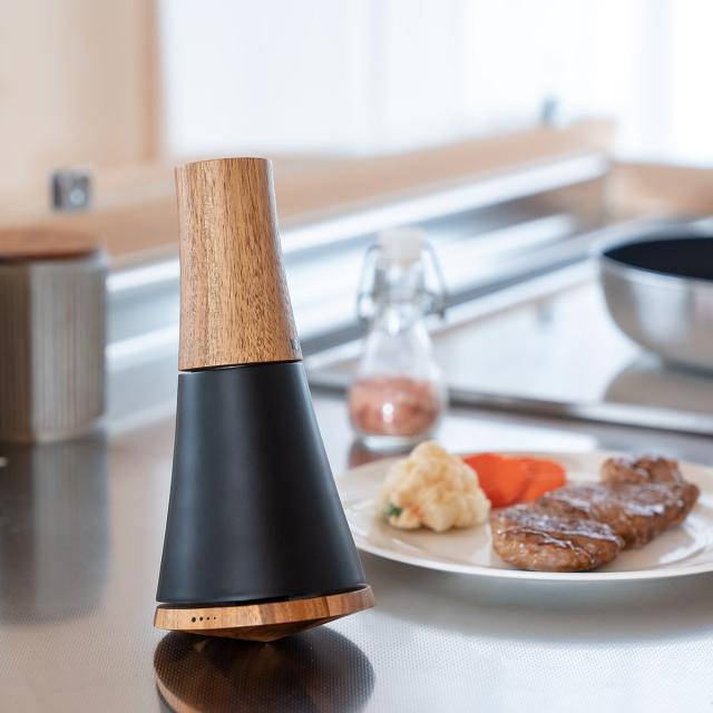 スパイスミル ソルト＆ペッパーミル SPIN AdHoc （ 手動 粗さ調節 塩