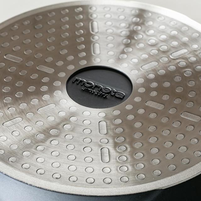 Lirica キャセロール 24cm IH対応 食洗機対応 両手鍋 （ ガス火対応 なべ 万能鍋 お鍋 両手なべ フッ素加工 軽い 蓋付き PFASフリー PFOAフリー 24センチ 24 フッ素コーティング フッ素 アルミ製 軽量 3層構造 注ぎ口付き 調理器具 ）_13