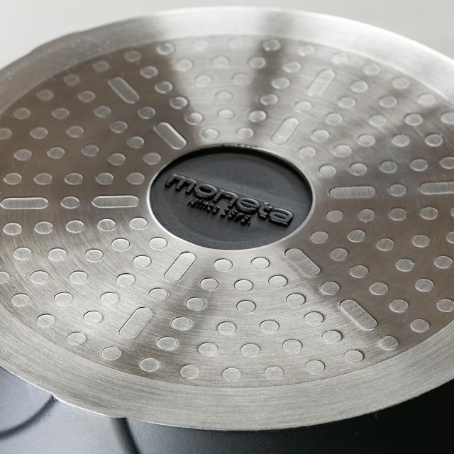 Lirica スキレット 26cm IH対応 食洗機対応 両手鍋 （ ガス火対応 なべ 万能鍋 お鍋 両手なべ フッ素加工 軽い 蓋付き PFASフリー PFOAフリー 26センチ 26 フッ素コーティング フッ素 アルミ製 軽量 3層構造 注ぎ口付き 調理器具 ）_13