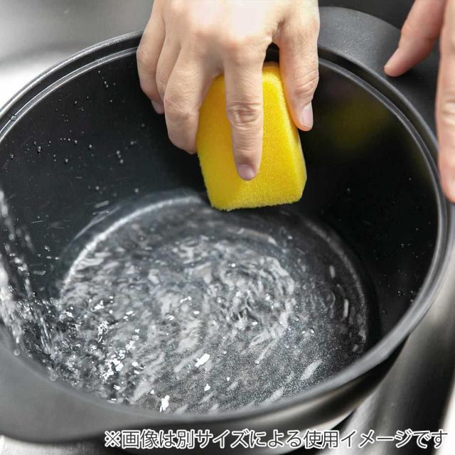 Lirica スキレット 26cm IH対応 食洗機対応 両手鍋 （ ガス火対応 なべ 万能鍋 お鍋 両手なべ フッ素加工 軽い 蓋付き PFASフリー PFOAフリー 26センチ 26 フッ素コーティング フッ素 アルミ製 軽量 3層構造 注ぎ口付き 調理器具 ）_15