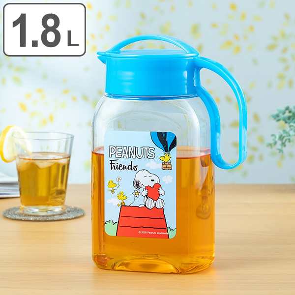 ピッチャー 冷水筒 スヌーピー 1 8l 耐熱 横置き 水差し キャラクター 麦茶ポット 熱湯 冷水ポット ジャグ Snoopy 麦茶 ポット 冷茶 の通販はau Pay マーケット リビングート