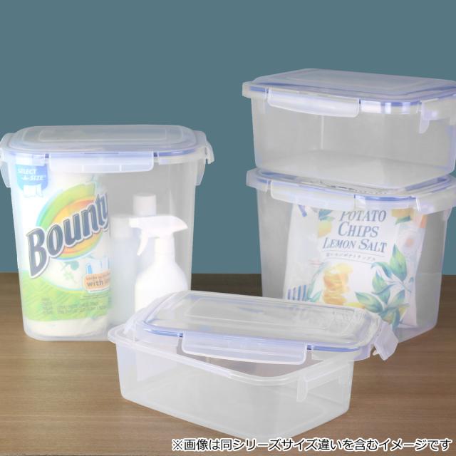 透明プラスチック保存容器 3個セット 保存容器 3L SLジャンボケース 抗菌 （ 密閉 4面ロック プラスチック