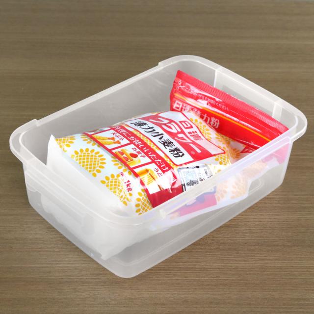 保存容器 3L SLジャンボケース 抗菌 （ 密閉 4面ロック プラスチック