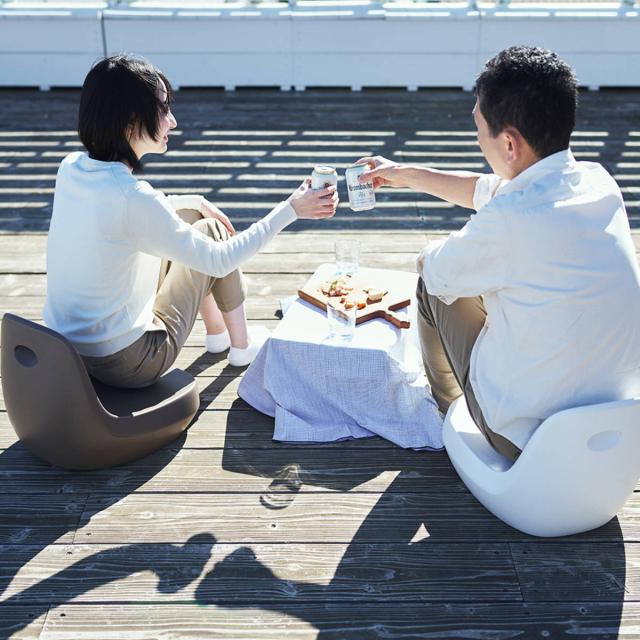 座椅子 おしゃれ コンパクト 持ち運びしやすい 角度変更 座面高15.2cm （ 座いす 椅子 チェア フロアチェア リビングチェア キッズチェア 日本製 汚れにくい 水に強い キッズ 子ども 屋外 ベランダ アウトドア ）_9