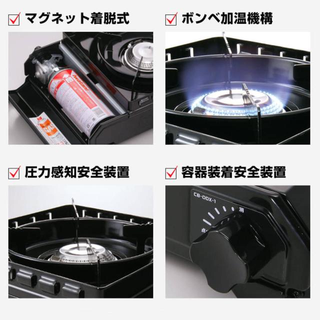 カセットコンロ タフまる イワタニ カセットフー （ カセットガスコンロ コンロ 焼肉 鍋 ダッチオーブン 焼肉プレート 焼肉コンロ 卓上ガスコンロ 収納 ケース付き 日本製 ）_16