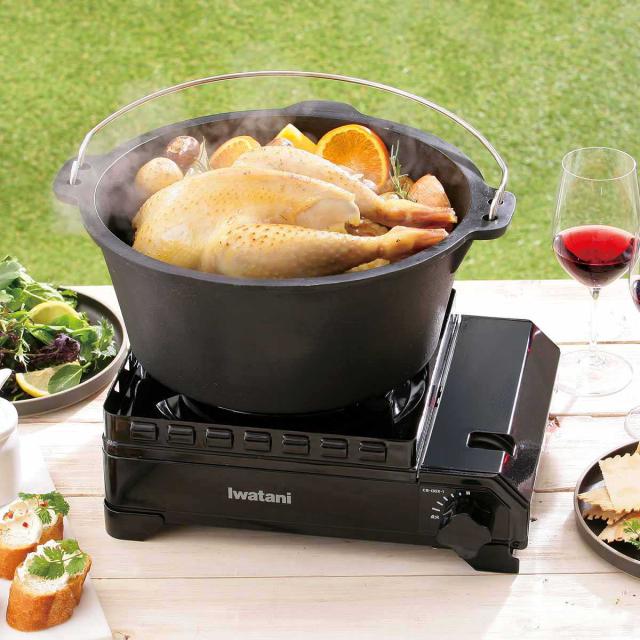 カセットコンロ タフまる イワタニ カセットフー （ カセットガスコンロ コンロ 焼肉 鍋 ダッチオーブン 焼肉プレート 焼肉コンロ 卓上ガスコンロ 収納 ケース付き 日本製 ）_9