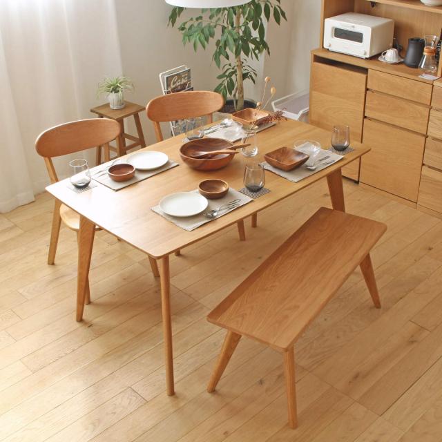 J1890/ダイニングセット/テーブル/チェア×2/ベンチ/フレンチカントリー