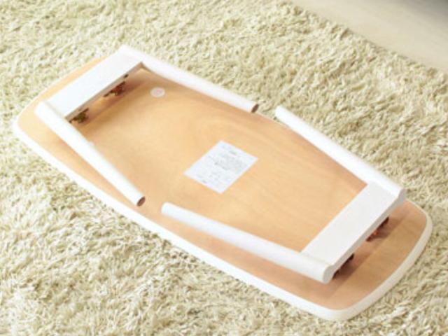 センターテーブル 幅90cm 折りたたみ 木製 （ テーブル ローテーブル リビングテーブル 折り畳み つくえ 机 木目調 北欧風 コンパクト おしゃれ 長方形 白 ホワイト ナチュラル ブラウン ）_9