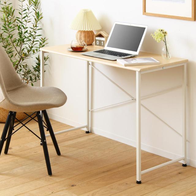 木目調デスク 幅98 スチール脚 木目調デスク スチール脚[幅98] | 【公式】LOWYA(ロウヤ) 家具