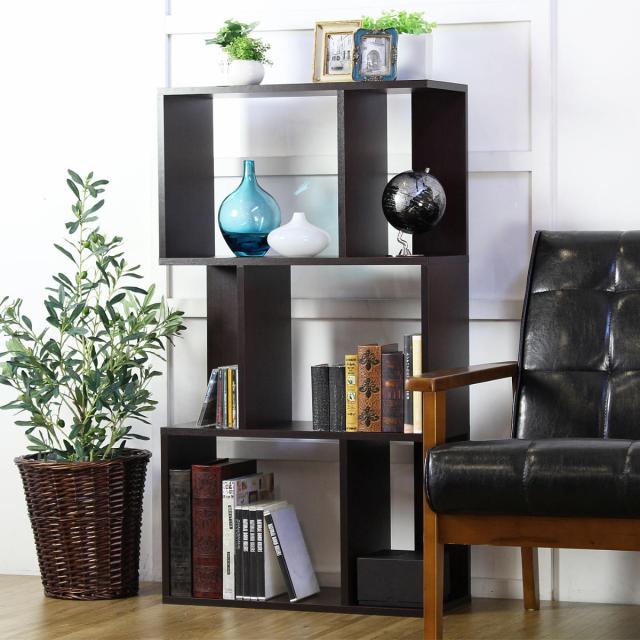 オープンラック 3段 本棚 ジグザグラック 幅59cm （ ディスプレイ