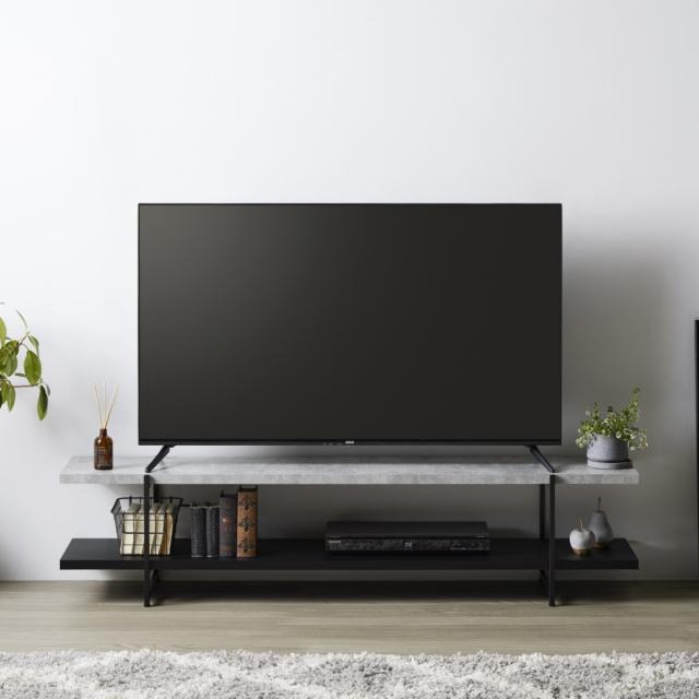 テレビ台 幅150cm 55型対応 ストーン調 上下組替可能 （ TV台 テレビ