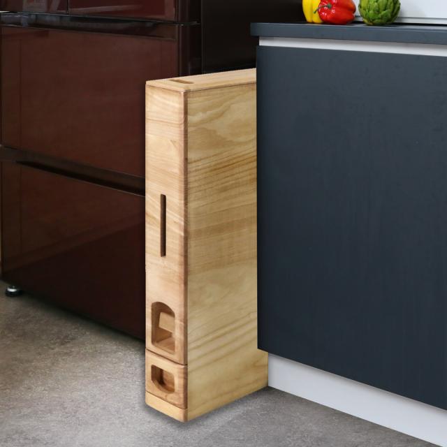 【新米の美味しさ長続き】本物の米びつ　幅15cmスリムタイプ桐米びつ　10キロ用 新米の美味しさ長続き】本物の米びつ 幅15cmスリムタイプ桐