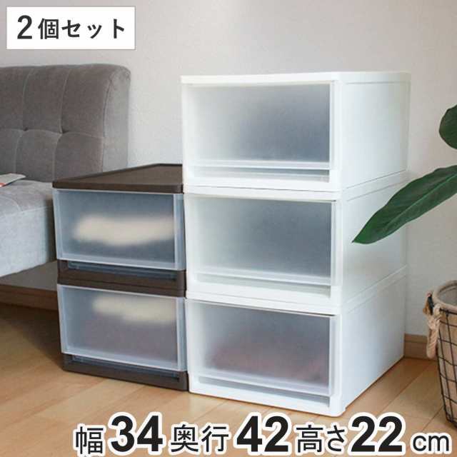 収納ボックス ストラ B4 幅34 奥行42 高さ22cm 同色2個セット 小物入れ 収納ケース 引き出し 収納 小物収納 プラスチック 卓上 デスの通販はau Pay マーケット お弁当グッズのカラフルbox