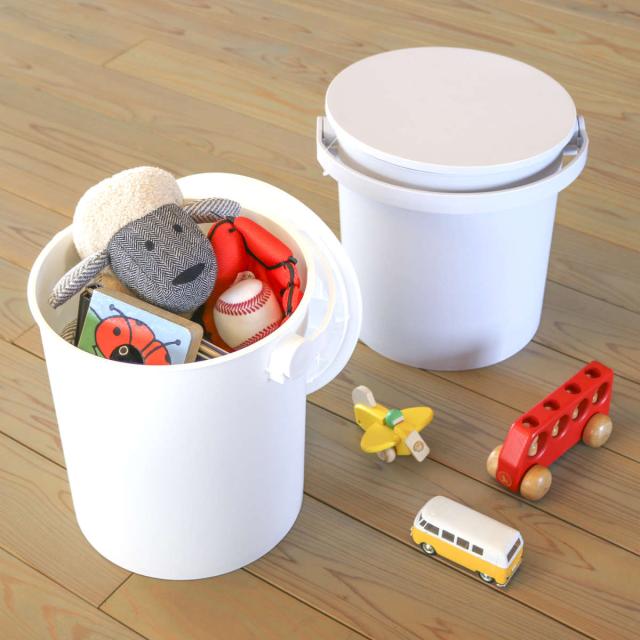 バケツ ふた付き フェルマー 20L 座れる 収納 （ イス スツール 椅子