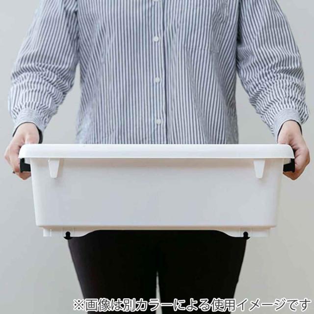 衣装ケース クローゼット 収納ケース コロモ 幅38.5×奥行50×高さ17cm 浅型 12個セット （ コロ付き 収納ボックス 衣類収納 収納 透明 クリア 奥行50 ベッド下収納 押入れ収納 キャスター付き ）_12