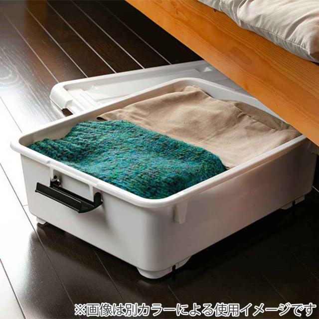 衣装ケース クローゼット 収納ケース コロモ 幅38.5×奥行50×高さ17cm 浅型 12個セット （ コロ付き 収納ボックス 衣類収納 収納 透明 クリア 奥行50 ベッド下収納 押入れ収納 キャスター付き ）_15