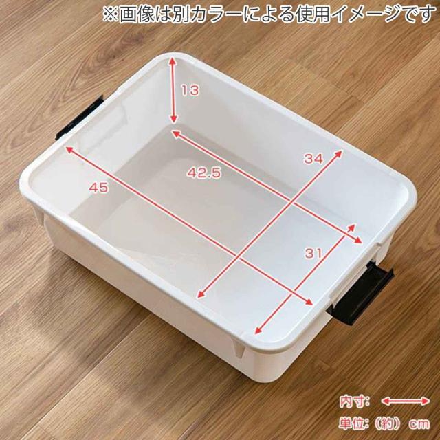 衣装ケース クローゼット 収納ケース コロモ 幅38.5×奥行50×高さ17cm 浅型 12個セット （ コロ付き 収納ボックス 衣類収納 収納 透明 クリア 奥行50 ベッド下収納 押入れ収納 キャスター付き ）_4