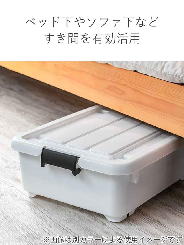 衣装ケース クローゼット 収納ケース コロモ 幅38.5×奥行50×高さ17cm 浅型 12個セット （ コロ付き 収納ボックス 衣類収納 収納 透明 クリア 奥行50 ベッド下収納 押入れ収納 キャスター付き ）_6