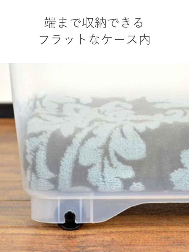 衣装ケース クローゼット 収納ケース コロモ 幅38.5×奥行50×高さ30cm 深型 10個セット （ コロ付き 収納ボックス 衣類収納 収納 透明 クリア 奥行50 押入れ収納 押入れ 蓋付き 衣類ケース キャスター付き ）_11