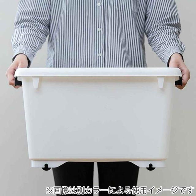 衣装ケース クローゼット 収納ケース コロモ 幅38.5×奥行50×高さ30cm 深型 10個セット （ コロ付き 収納ボックス 衣類収納 収納 透明 クリア 奥行50 押入れ収納 押入れ 蓋付き 衣類ケース キャスター付き ）_12